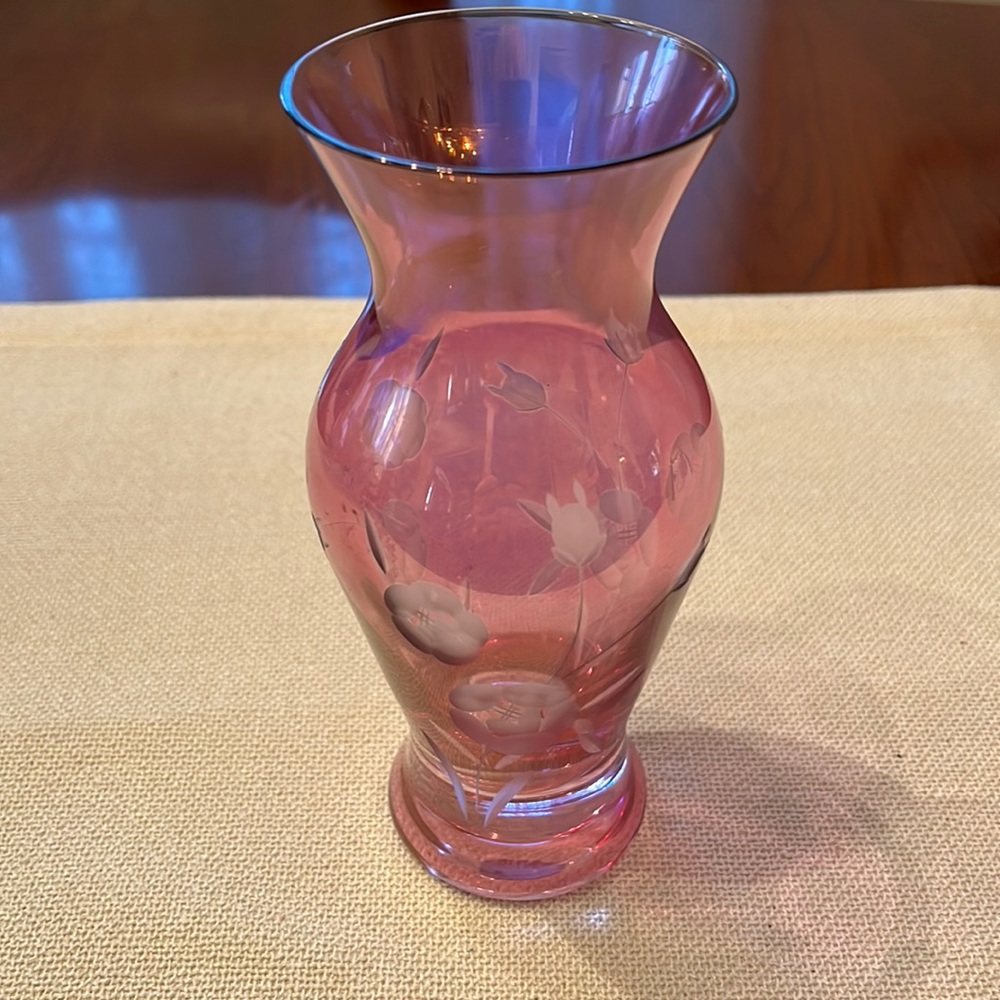 Vintage Royal Albert Old Country Roses Irredescent Vase in EUC - Picture 1 of 4